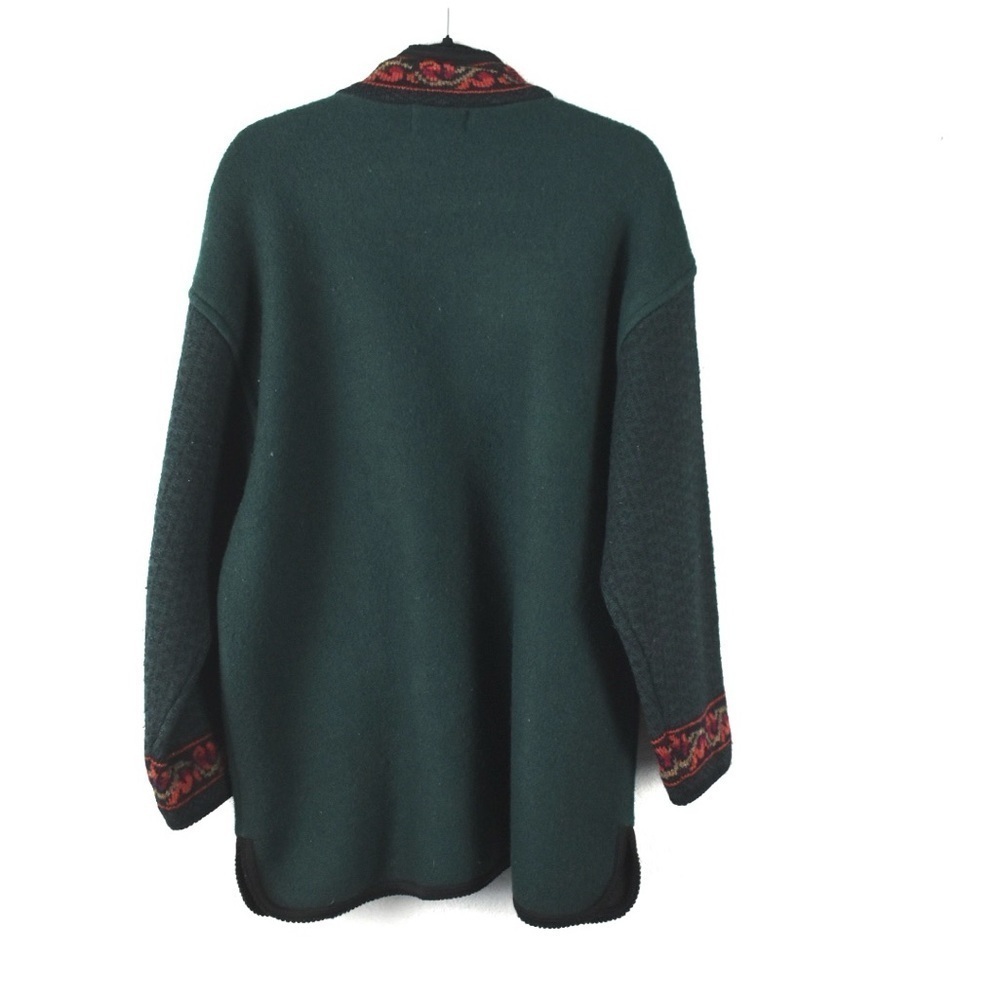 Icelandic Design VTG wool zip up coat size XL - Picture 2 of 7
